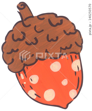 Hand Drawn Acorn Illustration Hand Drawn Acorn Illustration 140250570