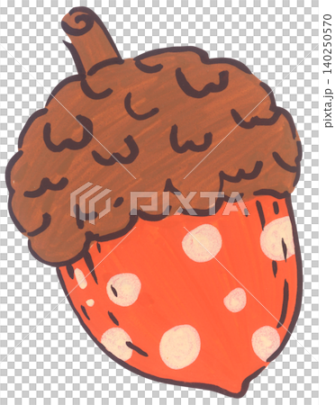Hand Drawn Acorn Illustration Hand Drawn Acorn Illustration 140250570