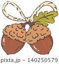 Hand Drawn Acorn Illustration 140250579