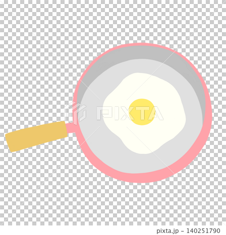 Fried egg in a frying pan Fried egg in a frying pan 140251790