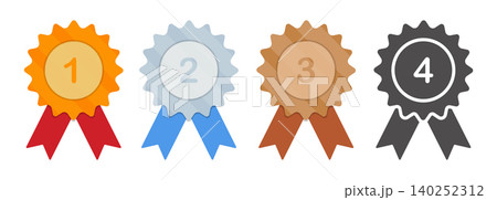 Winner Recognition Badges Vector illustration Winner Recognition Badges Vector illustration 140252312