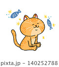 幸せ顔のトラ猫ちゃん 140252788
