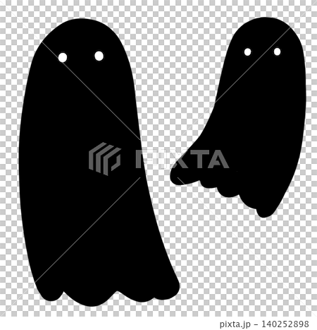 黑色幽靈的插圖(輪廓) 黑色幽靈的插圖(輪廓) 140252898