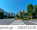 東京都霞ヶ関官庁街の都市景観 青空とオフィス街 140253136