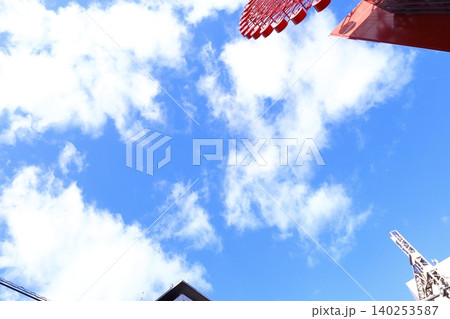大阪駅前、見上げる風景写真 大阪駅前、見上げる風景写真 140253587