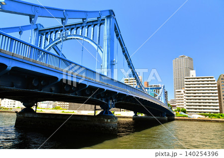 清洲橋(隅田川)周辺を左岸上流より望む(東京都中央区)【2026.5】 清洲橋(隅田川)周辺を左岸上流より望む(東京都中央区)【2026.5】 140254396
