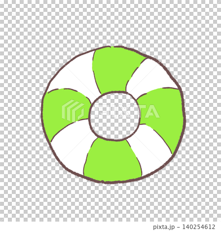Green lifebuoy 140254612