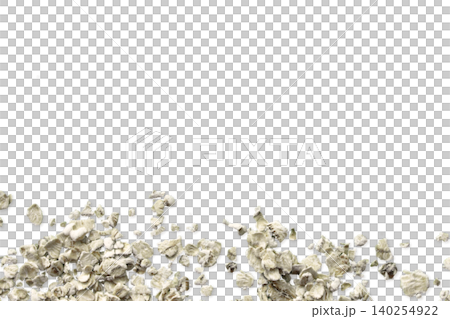Oatmeal flakes frame copy space Oatmeal flakes frame copy space 140254922