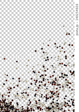 Tricolor quinoa seeds frame copy space template Tricolor quinoa seeds frame copy space template 140254928