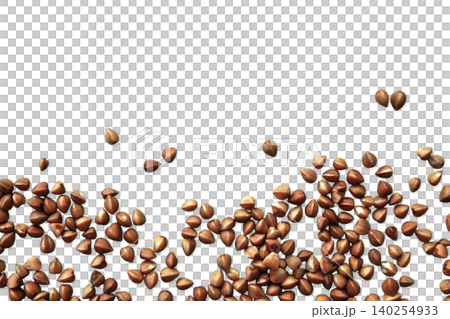 Buckwheat grains frame with text copy space Buckwheat grains frame with text copy space 140254933
