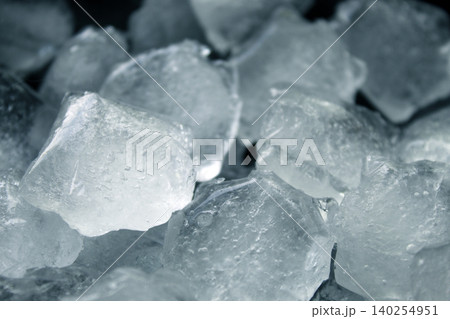 Crushed ice cubes vertical macro texture top view Crushed ice cubes vertical macro texture top view 140254951