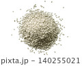 Pile of white sesame seeds top view 140255021