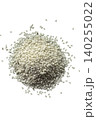 Pile of white sesame seeds top view 140255022