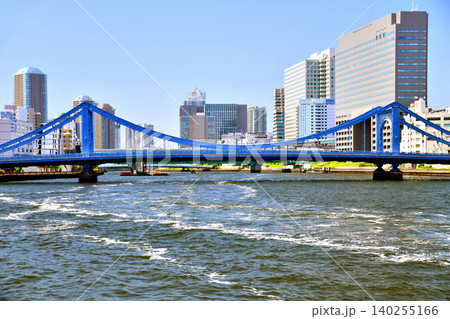 清洲橋(隅田川)周辺を上流より望む(東京都中央区)【2026.5】 清洲橋(隅田川)周辺を上流より望む(東京都中央区)【2026.5】 140255166