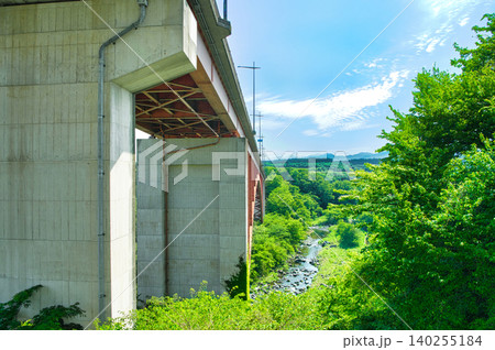 栃木県那須郡那須町 那須と那須塩原を結ぶ那須高原大橋 栃木県那須郡那須町 那須と那須塩原を結ぶ那須高原大橋 140255184