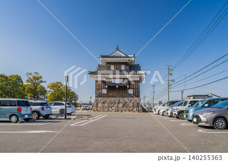 西尾市の西尾城の風景(愛知県) 西尾市の西尾城の風景(愛知県) 140255363