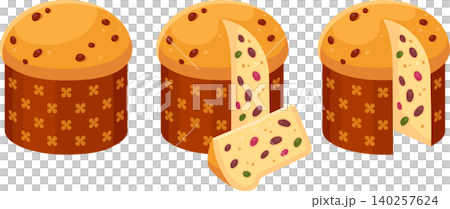 Panettone Italian Christmas sweet bread Panettone Italian Christmas sweet bread 140257624