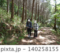 豊橋市　赤岩寺　赤岩尾根に続く道を行く登山者 140258155