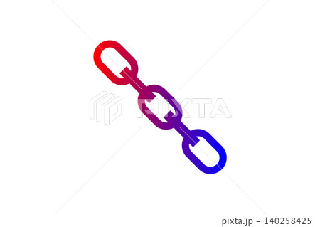 Gradient Link Chain Icon Modern Chain Link Symbol Representing Connection, Network, And Security Gradient Link Chain Icon Modern Chain Link Symbol Representing Connection, Network, And Security 140258425