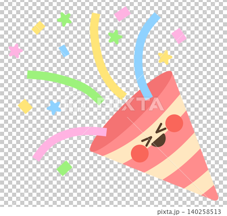 かわいいお祝いクラッカー 140258513