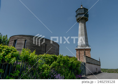 Verzenay lighthouse and vine museum surrounded by vineyards, Champagne, France 140259128
