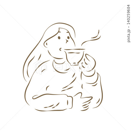 A Loving Mother Feeding Her Adorable Baby A Small Treat Hand Drawn Vector Illustration A Loving Mother Feeding Her Adorable Baby A Small Treat Hand Drawn Vector Illustration 140259684