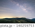 天の川と山々 140259753
