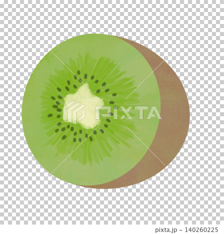 Cute hand-drawn kiwi illustration material Cute hand-drawn kiwi illustration material 140260225