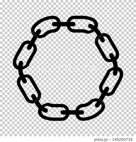 black chain link vector in black black chain link vector in black 140260738