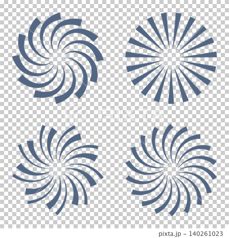 blue radial patterns collection with swirls, spirals and sunburst vector designs blue radial patterns collection with swirls, spirals and sunburst vector designs 140261023
