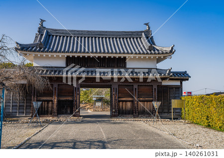 西尾市の西尾城の風景(愛知県) 西尾市の西尾城の風景(愛知県) 140261031
