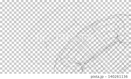 立体チューブ円の3Dワイヤーフレーム背景 白 横長 16:9 立体チューブ円の3Dワイヤーフレーム背景 白 横長 16:9 140261136