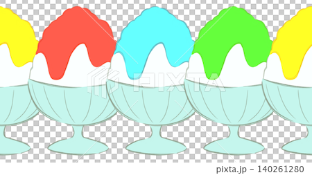 Patterns of shaved ice in a row Patterns of shaved ice in a row 140261280