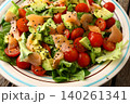 Fresh Summer Salad with Vegetables Ready to Eat Fresh Summer Salad with Vegetables Ready to Eat 140261341