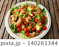 Fresh Summer Salad with Vegetables Ready to Eat Fresh Summer Salad with Vegetables Ready to Eat 140261344