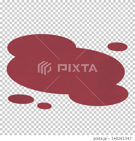 Illustration of a pool of blood and blood droplets Illustration of a pool of blood and blood droplets 140261347