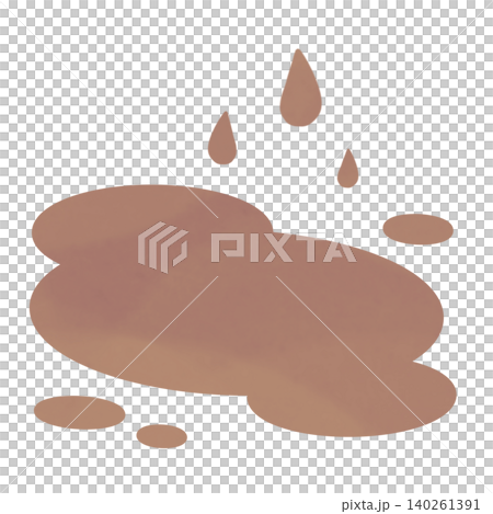 泥の水たまりのイラスト素材 泥の水たまりのイラスト素材 140261391