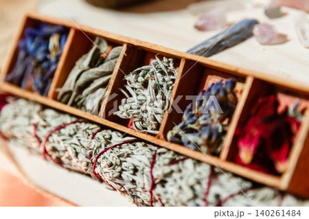 set of dried herbs delphinium, sage, wormwood, lavender, rose. Wormwood wand set of dried herbs delphinium, sage, wormwood, lavender, rose. Wormwood wand 140261484
