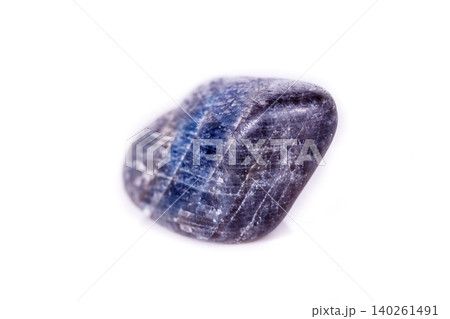 Macro mineral stone sapphire on white background 140261491