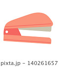 A pink stapler office stationery desk accessory tool for paper document binding 140261657