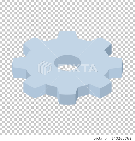 Isometric icon illustration: Gear 140261762