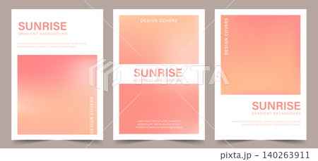 Peach pink gradient. Set of Pale beige blank backgrounds. Neutral blurred template. Simple Vector illustration Peach pink gradient. Set of Pale beige blank backgrounds. Neutral blurred template. Simple Vector illustration 140263911