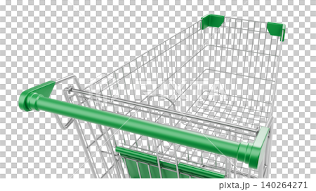 Shopping Cart on Isolated White Background, Empty Metal Trolley for Retail and Commerce, 3D Render Shopping Cart on Isolated White Background, Empty Metal Trolley for Retail and Commerce, 3D Render 140264271