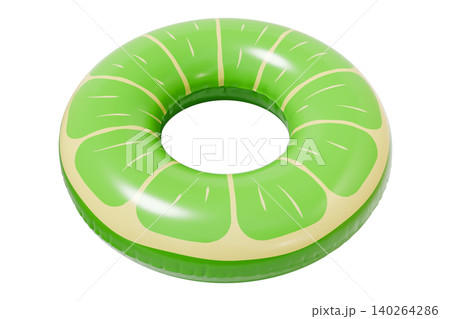 Sweetie Inflatable Swim Ring, Summer Pool Float Isolated on White Background Sweetie Inflatable Swim Ring, Summer Pool Float Isolated on White Background 140264286