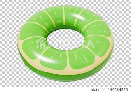Sweetie Inflatable Swim Ring, Summer Pool Float Isolated on White Background 140264286