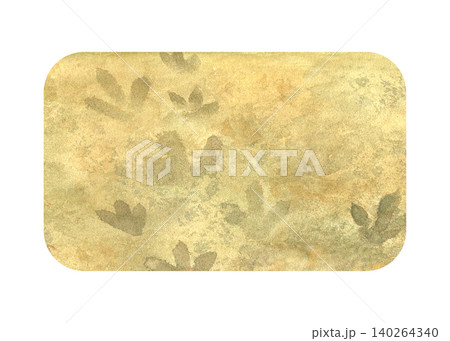 Soft underwater sand texture with organic coastal marks and natural marine details. Hand painted template ideal for beach branding, ocean themed stationery, packaging and creative design projects 140264340