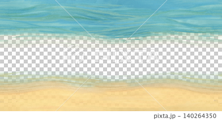 Coastal Branding Banner Template. Seamless border Coastal Branding Banner Template. Seamless border 140264350