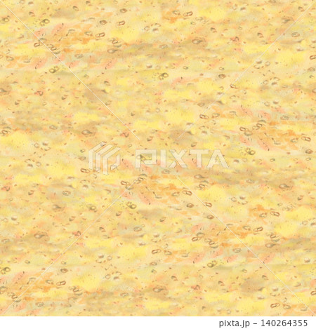 Natural watercolor sand texture seamless pattern with warm golden tones and organic beach details. Hand painted coastal background for summer branding, packaging, fabric, scrapbook and beach decor 140264355