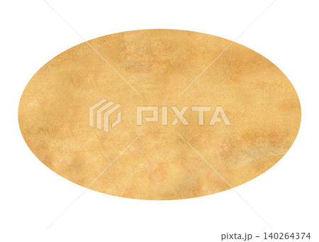 Warm golden watercolor sand texture in elegant oval shape. Hand painted beige template perfect for logos, labels, packaging, branding, invitations and coastal themed design projects Warm golden watercolor sand texture in elegant oval shape. Hand painted beige template perfect for logos, labels, packaging, branding, invitations and coastal themed design projects 140264374