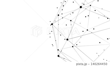 Technology abstract background. Dots connected by lines. Minimalist mesh backdrop. Abstract polygonal shape. Technology abstract background. Dots connected by lines. Minimalist mesh backdrop. Abstract polygonal shape. 140264450